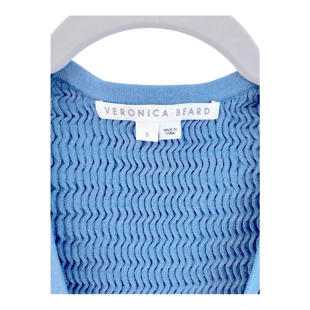 Veronica Beard Sky Blue V-Neck Tank Top - Picture 6 of 9